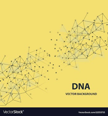 Isolated colorful chemical cells logo genetic vector image