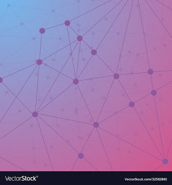 Isolated colorful chemical cells logo genetic vector image