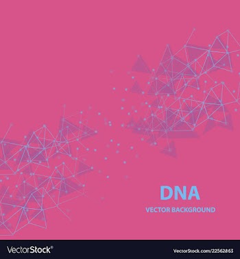 Isolated colorful chemical cells logo genetic vector image