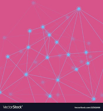 Isolated colorful chemical cells logo genetic vector image