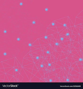Isolated colorful chemical cells logo genetic vector image