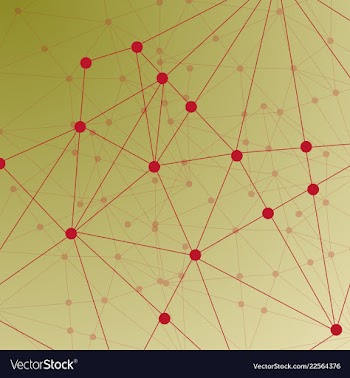 Isolated colorful chemical cells logo genetic vector image