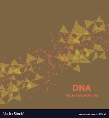 Isolated colorful chemical cells logo genetic vector image