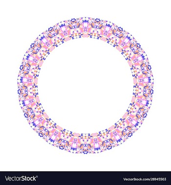 Isolated colorful geometrical abstract tiled vector image