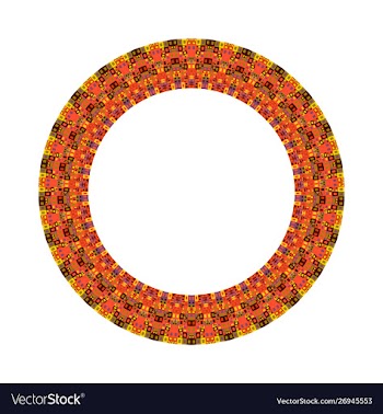 Isolated colorful geometrical abstract tiled vector image