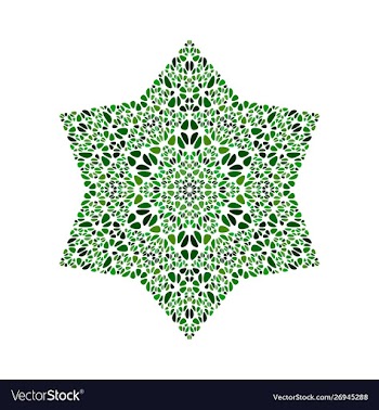 Isolated colorful geometrical gravel ornament vector image
