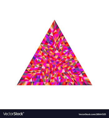 Isolated colorful geometrical tiled mosaic vector image