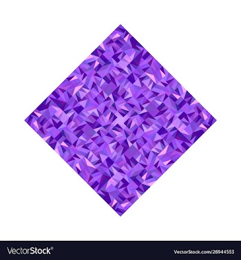 Isolated colorful tiled mosaic polygon symbol vector image