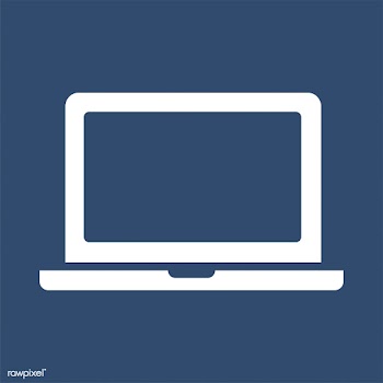 Isolated computer monitor icon on blue | Free stock vector - 457625