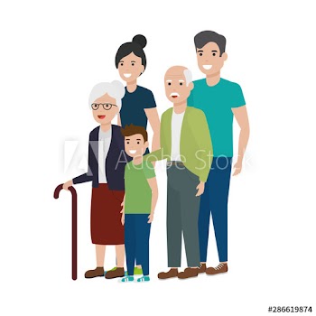Isolated family members vector design
