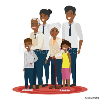 Isolated family members vector design