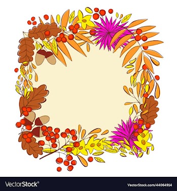 isolated frame with leaves flowers and berries