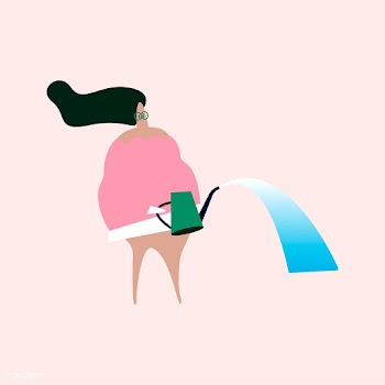 Isolated gardening woman watering illustratio.. | Free stock vector - 462164