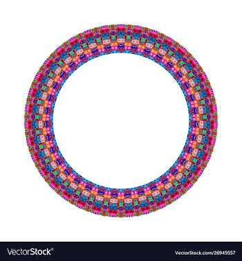 Isolated geometrical abstract colorful mosaic vector image