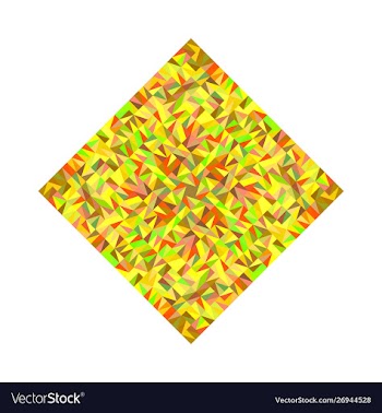 Isolated geometrical abstract colorful tiled vector image