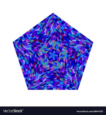Isolated geometrical abstract colorful tiled vector image