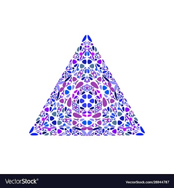 Isolated geometrical abstract ornate flower vector image