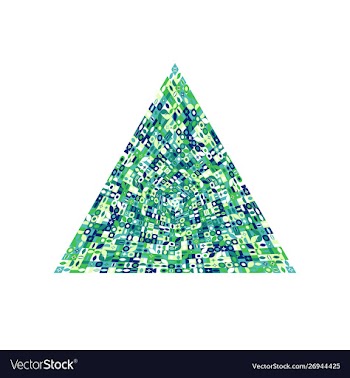 Isolated geometrical colorful tiled mosaic vector image
