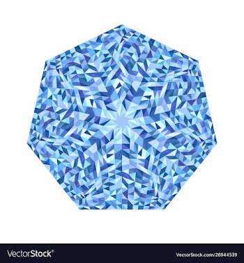 Isolated geometrical colorful tiled mosaic vector image