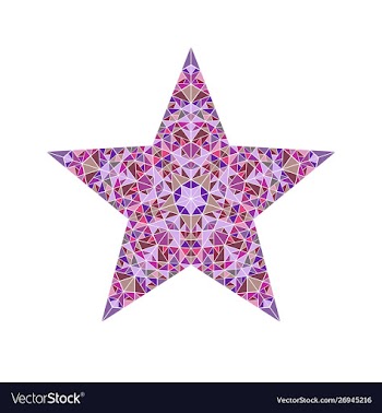 Isolated geometrical polygonal triangle ornament vector image