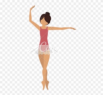Isolated Girl Practice Ballet Design - Girl