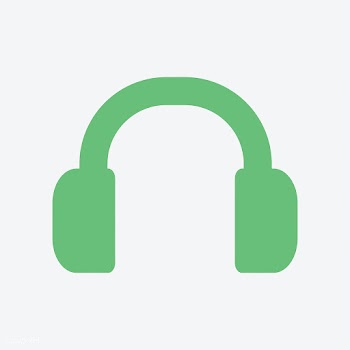 Isolated green headphones on white background | Free stock vector - 457507