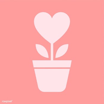 Isolated heart flower in a pot icon | Free stock vector - 457446