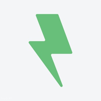 Isolated lightning bolt sign on background | Free stock vector - 457569