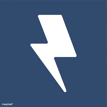 Isolated lightning bolt sign on background | Free stock vector - 457711