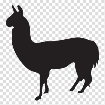 Isolated llama silhouette - Transparent PNG & SVG vector