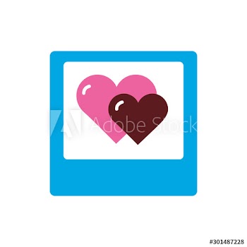 Isolated love picture vector design