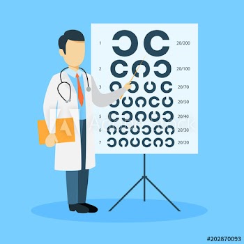 Isolated man optometrist