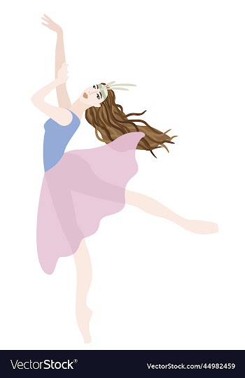 isolated of ballerina