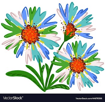isolated of bright floral bouquet