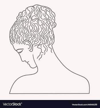 isolated of female greek statue