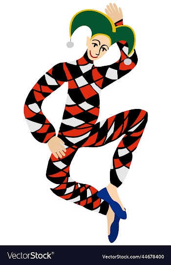 isolated of harlequin