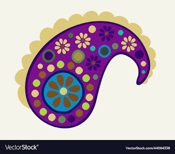 isolated of paisley