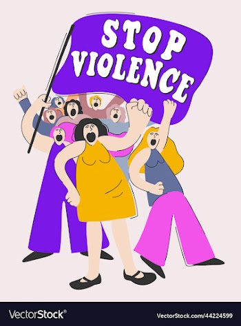isolated of protesting crowd with a