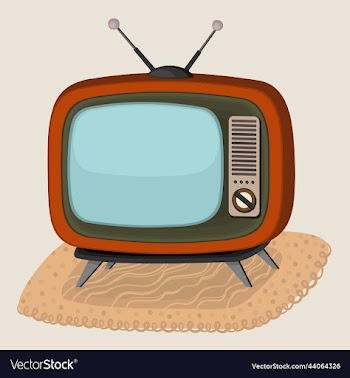 isolated of retro television
