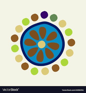 isolated of rounded decorative
