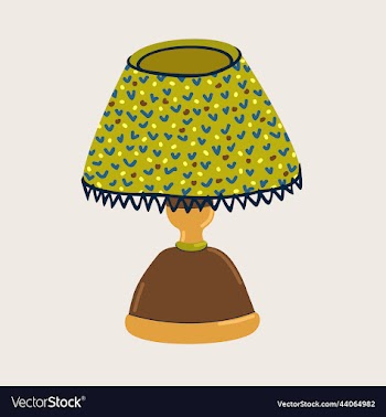 isolated of table lamp