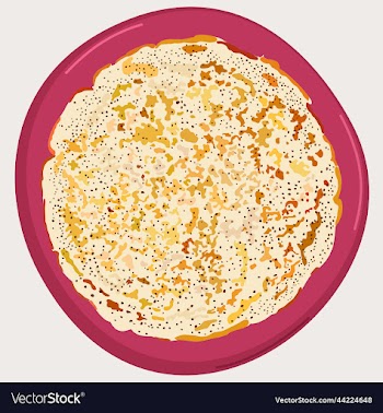 isolated of tasty pancake on a plate