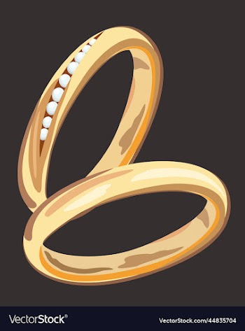 isolated of two golden rings