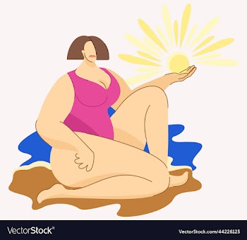 isolated of woman near the sea