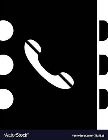 isolated phone directory icon