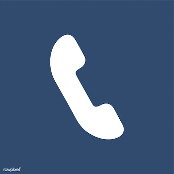 Isolated phone icon on blue background | Free stock vector - 457642