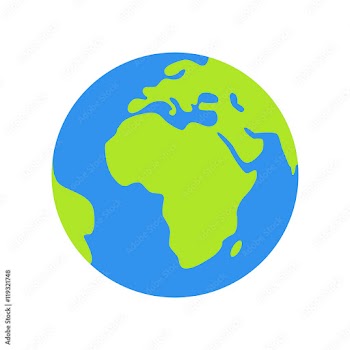 Isolated planet Earth on white background