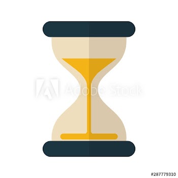 Isolated sand hourglass icon design