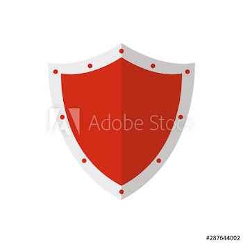 Isolated shield vector design