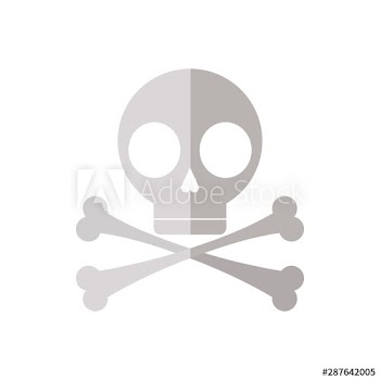 Isolated skull head design